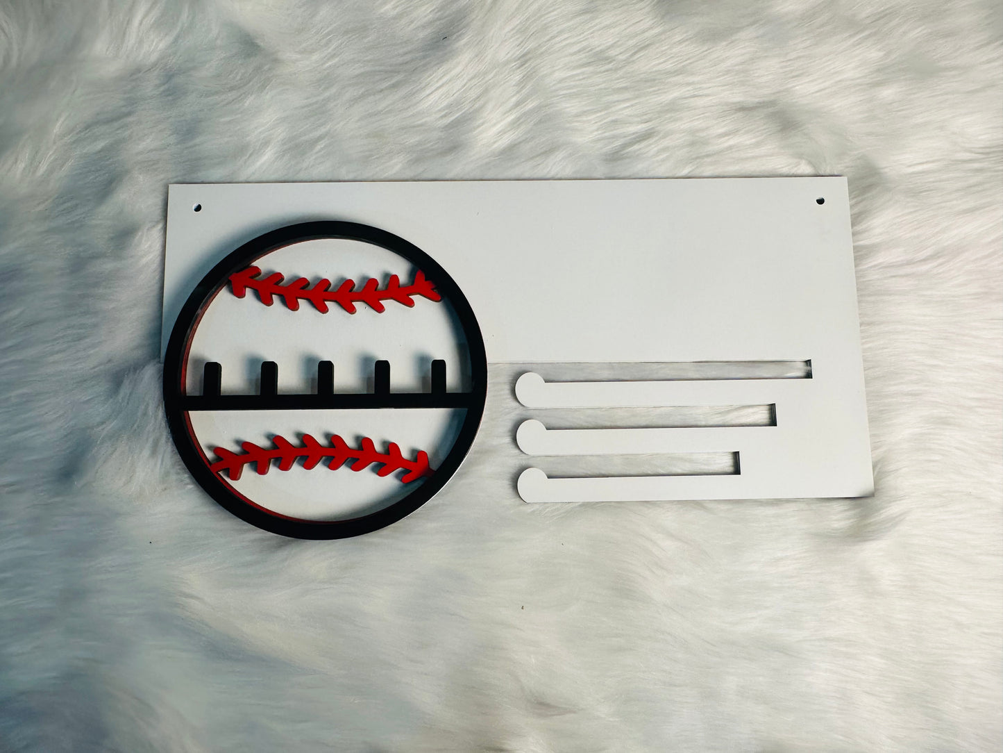 Baseball or softball ring/medal holder