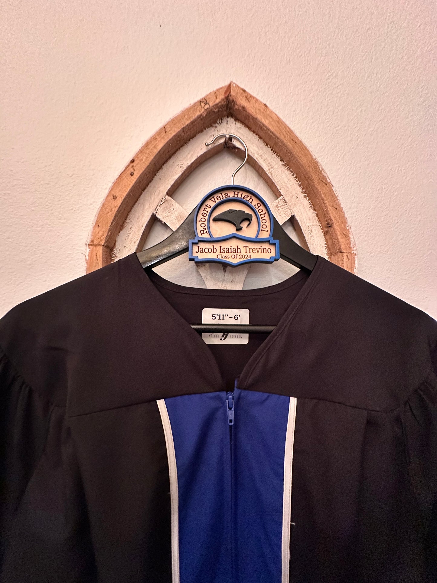 Sapphire Custom wood hanger