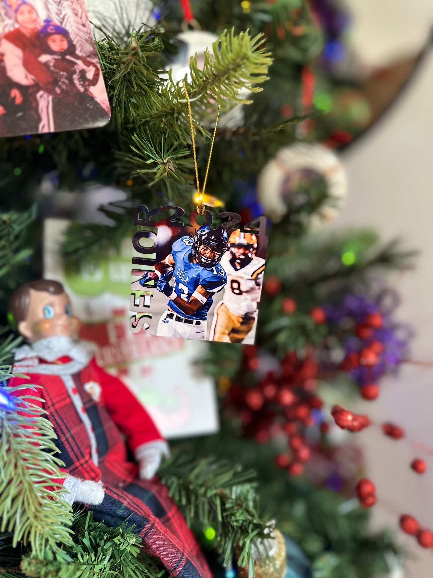 Senior 2025 photo ornament