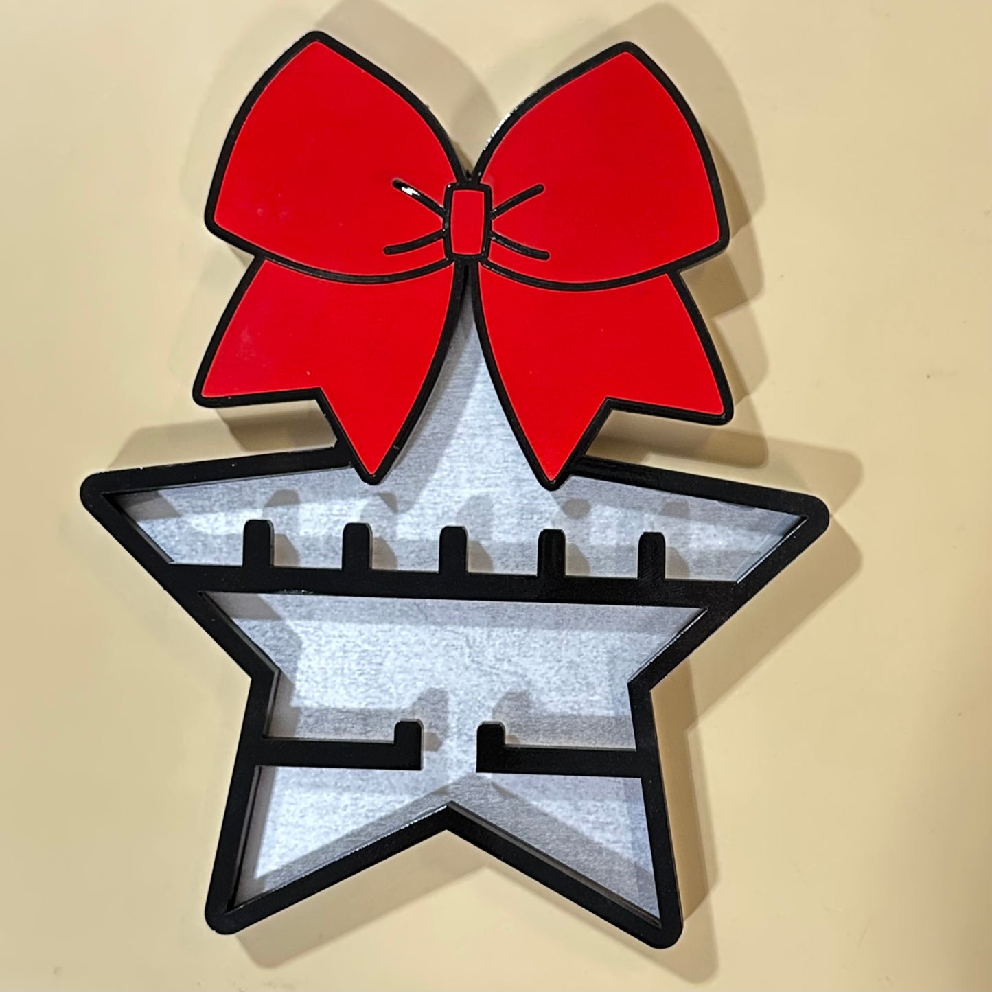 All star medal/ring bow holder