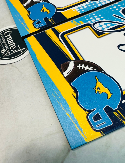 UV printed jersey number with name