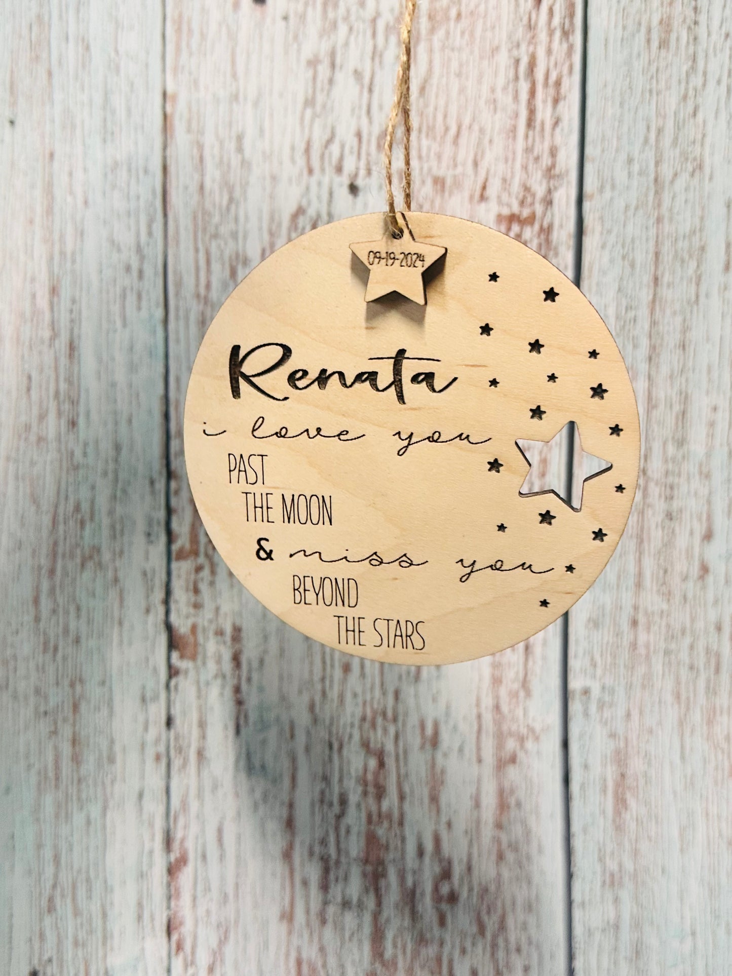 I love you past the moon & miss you beyond the stars