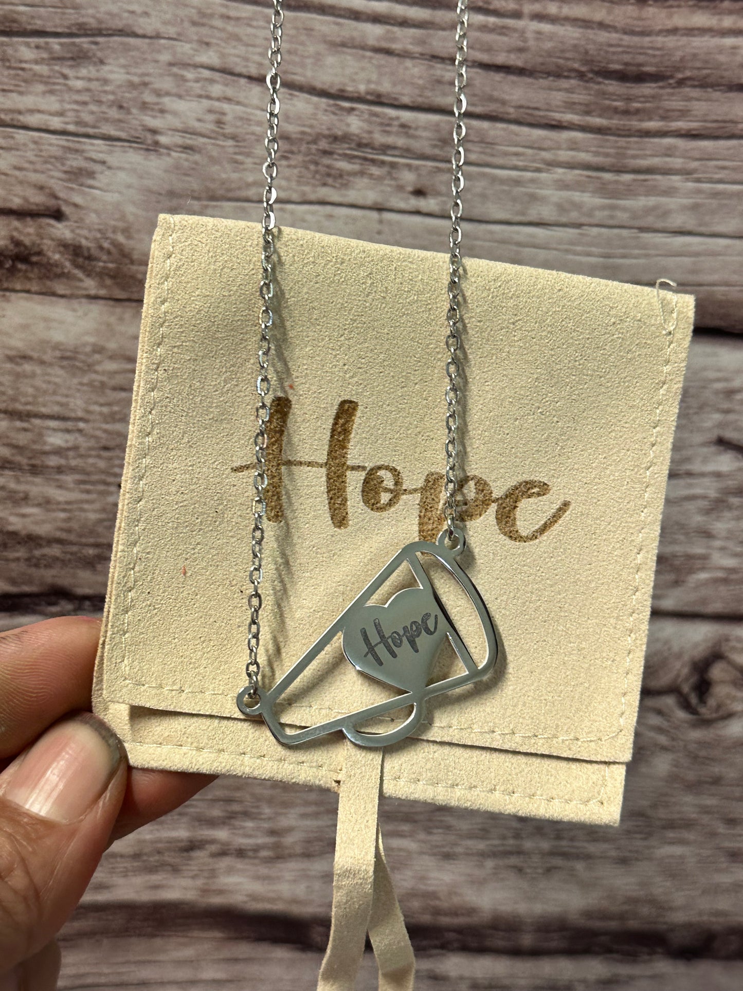 Custom engraved necklace-silver