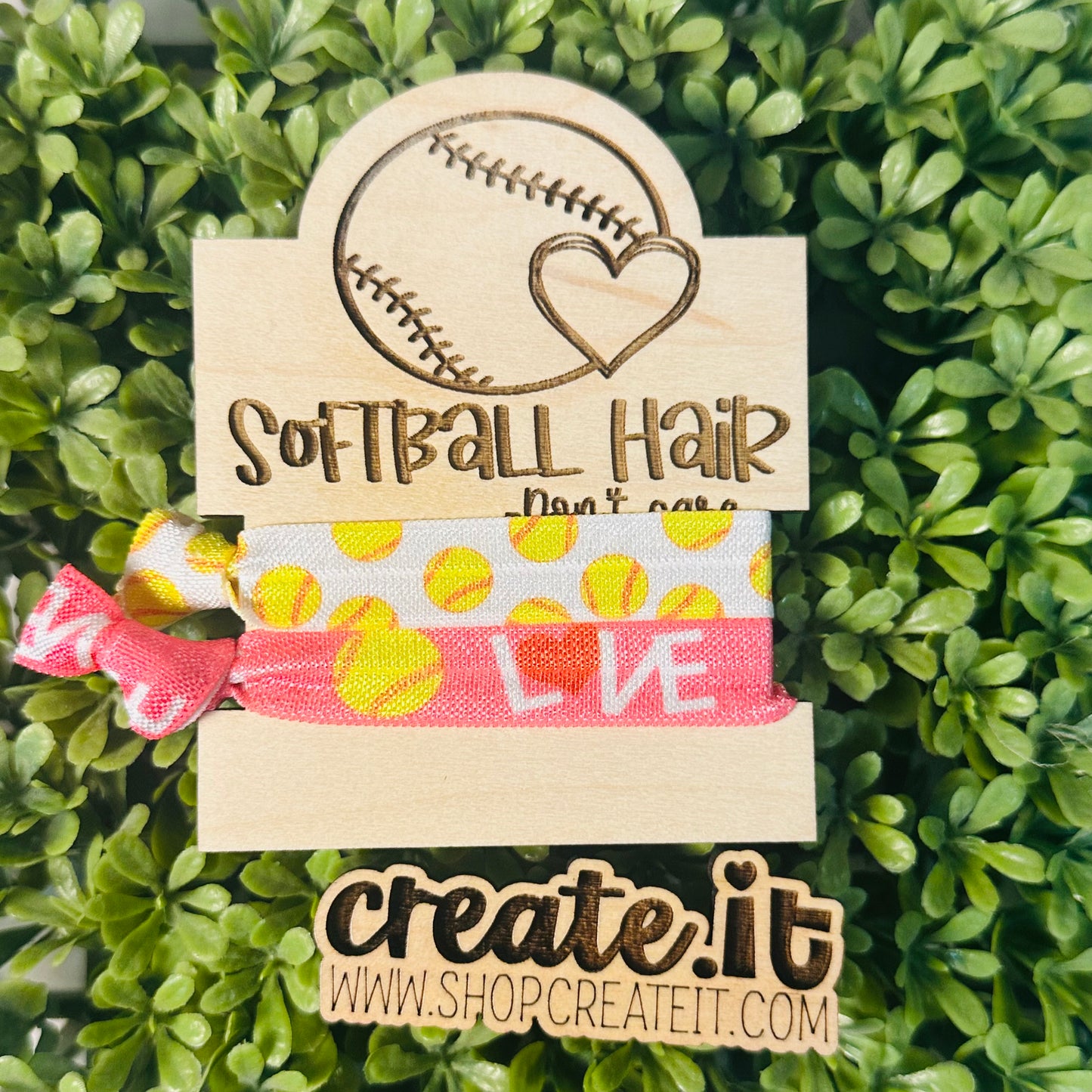 Softball  Hair Tie Holder