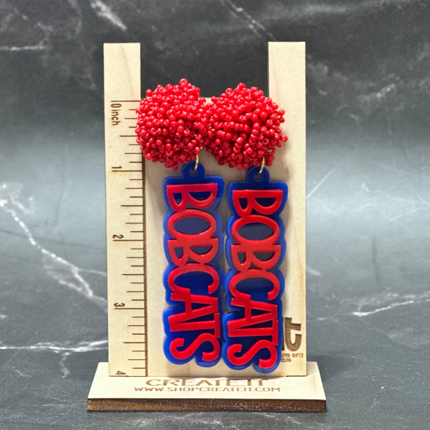 Game-day Earrings- Bobcats