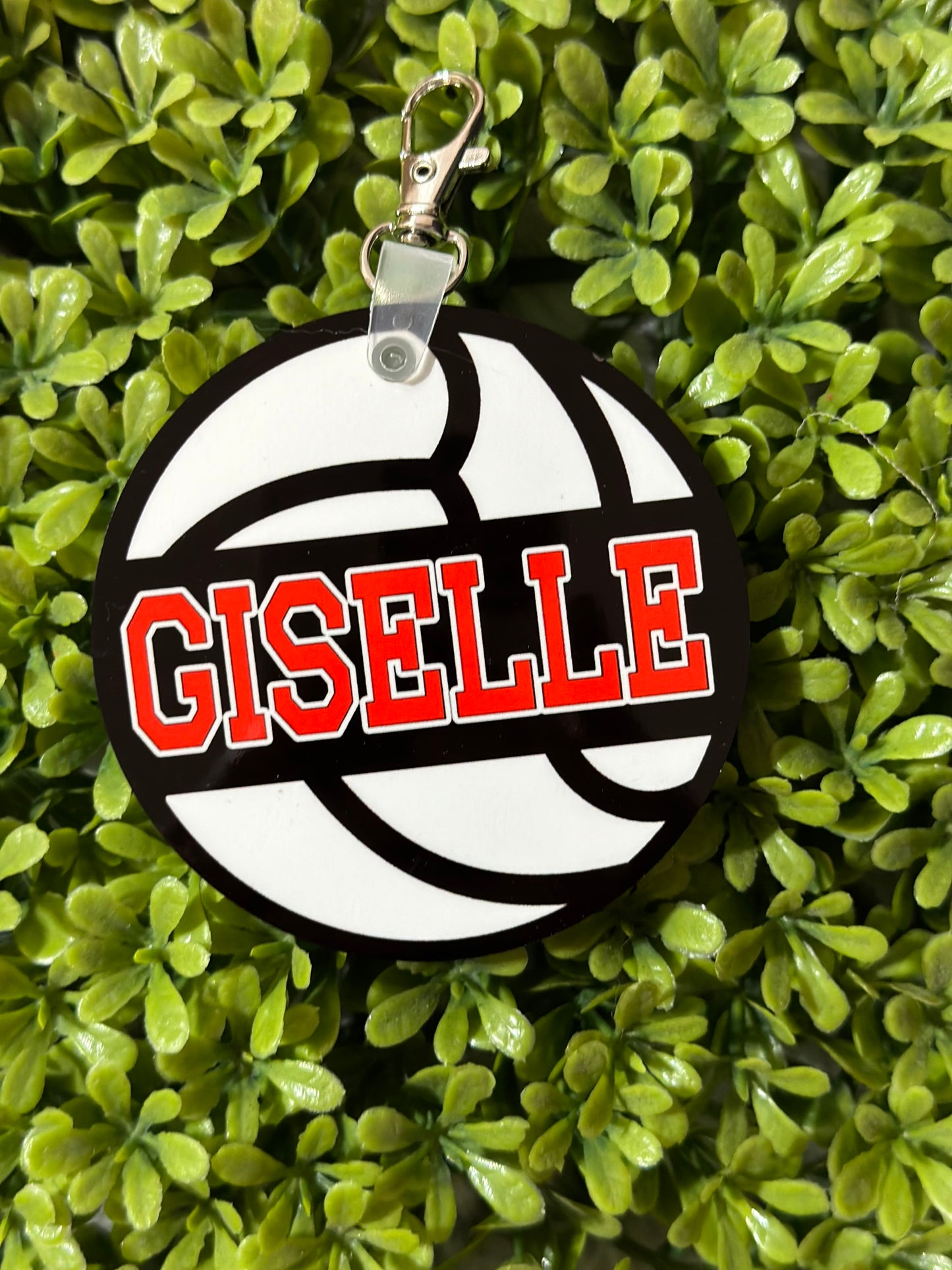Volleyball name tag