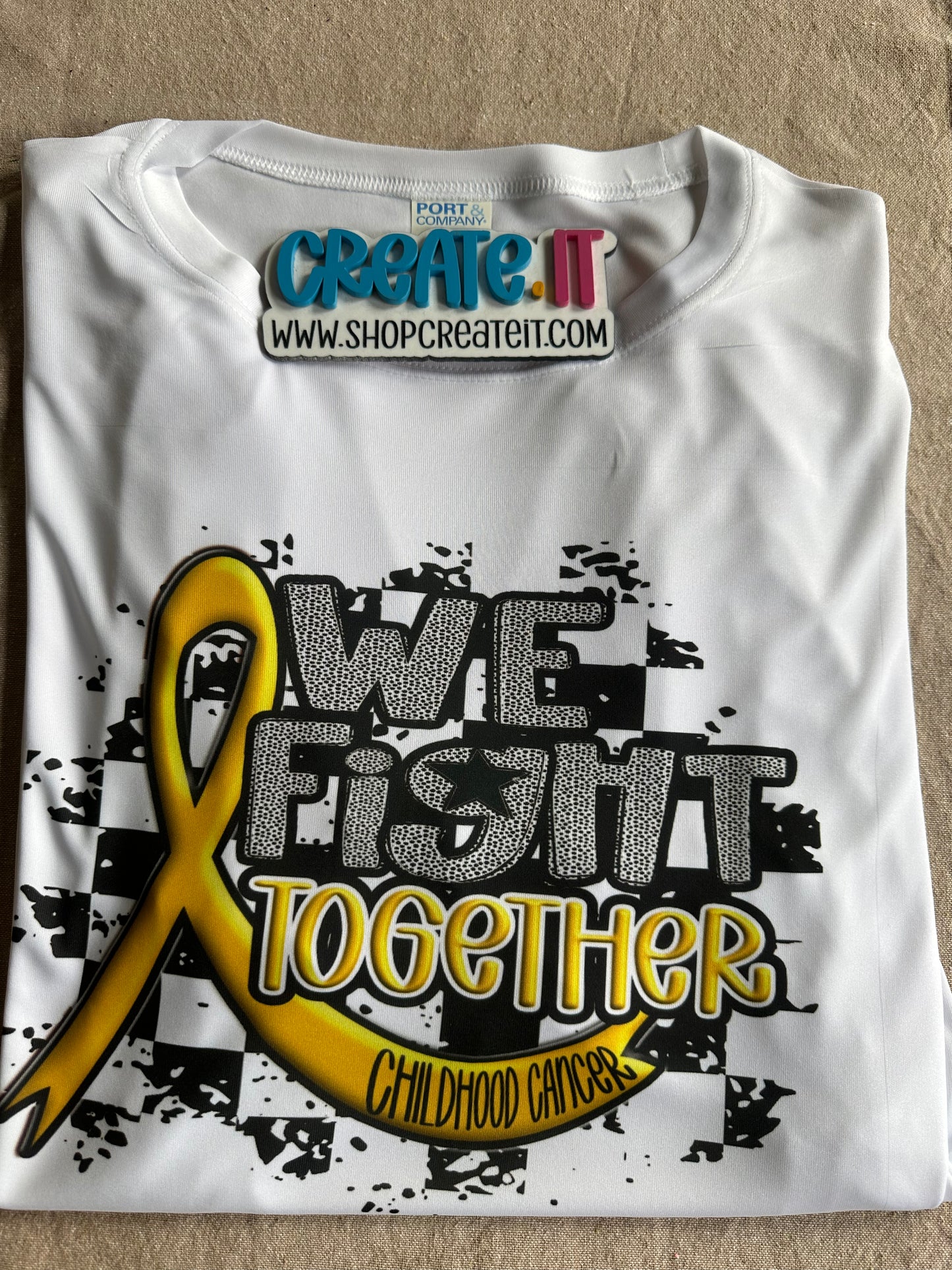 childhood cancer sublimation shirt