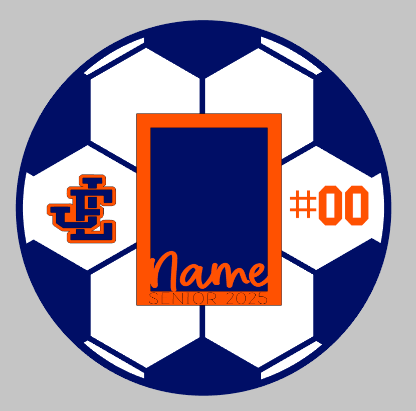 Soccer round wood frame