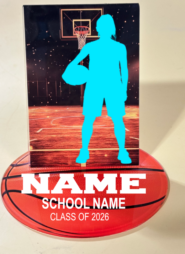 Acrylic basketball plaque