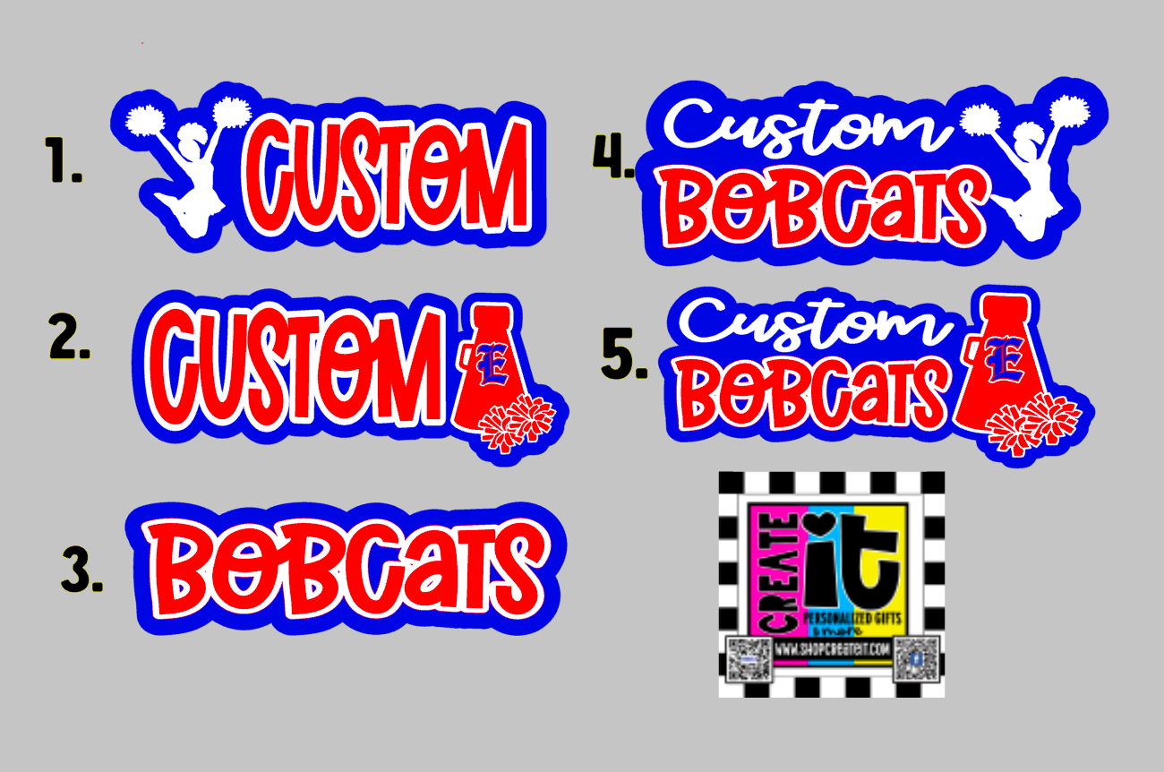Cheer Custom Spirit stick 17"wide