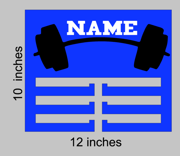 Powerlifting  medal holder