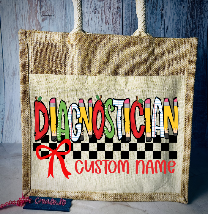 JUTE TOTE BAG SCHOOL