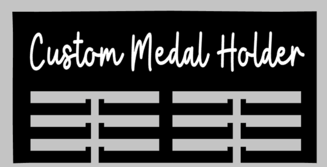 Custom medal holder 24"x12"