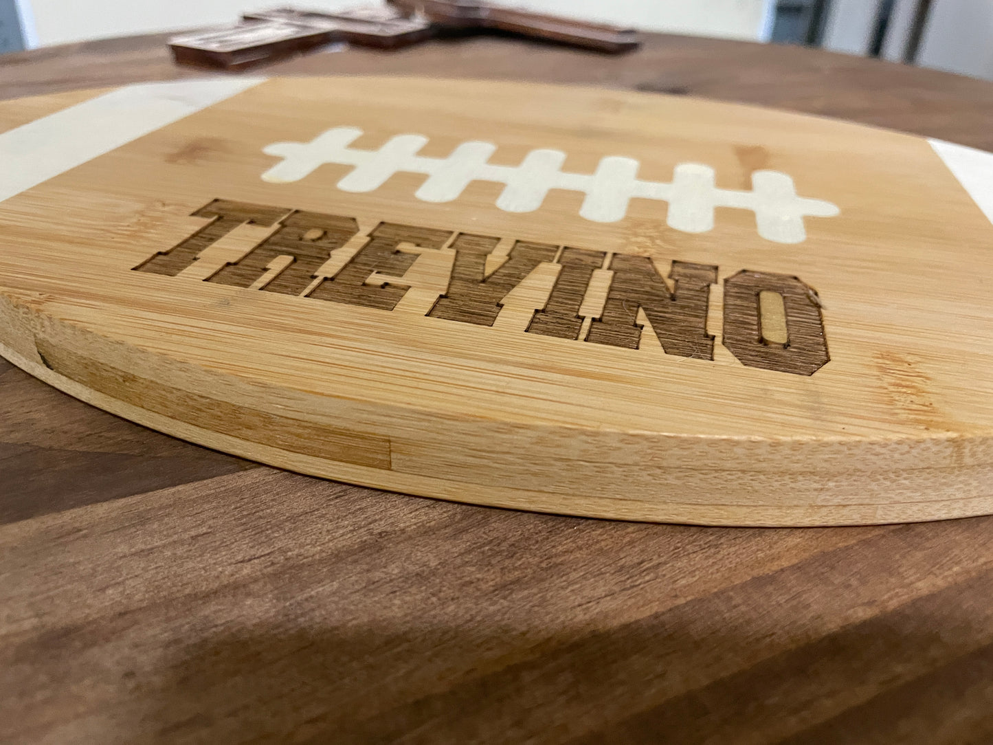 Football cutting board