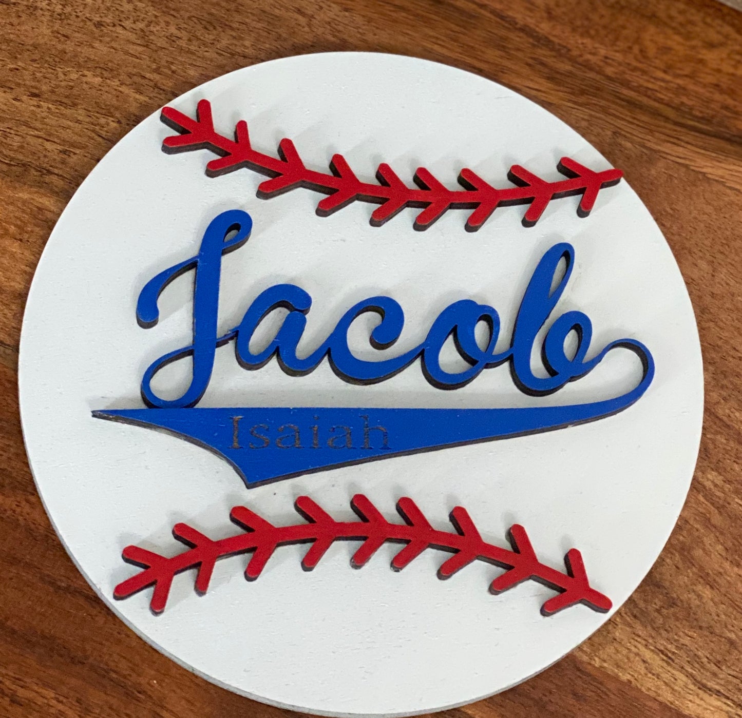 Baseball Wood Sign