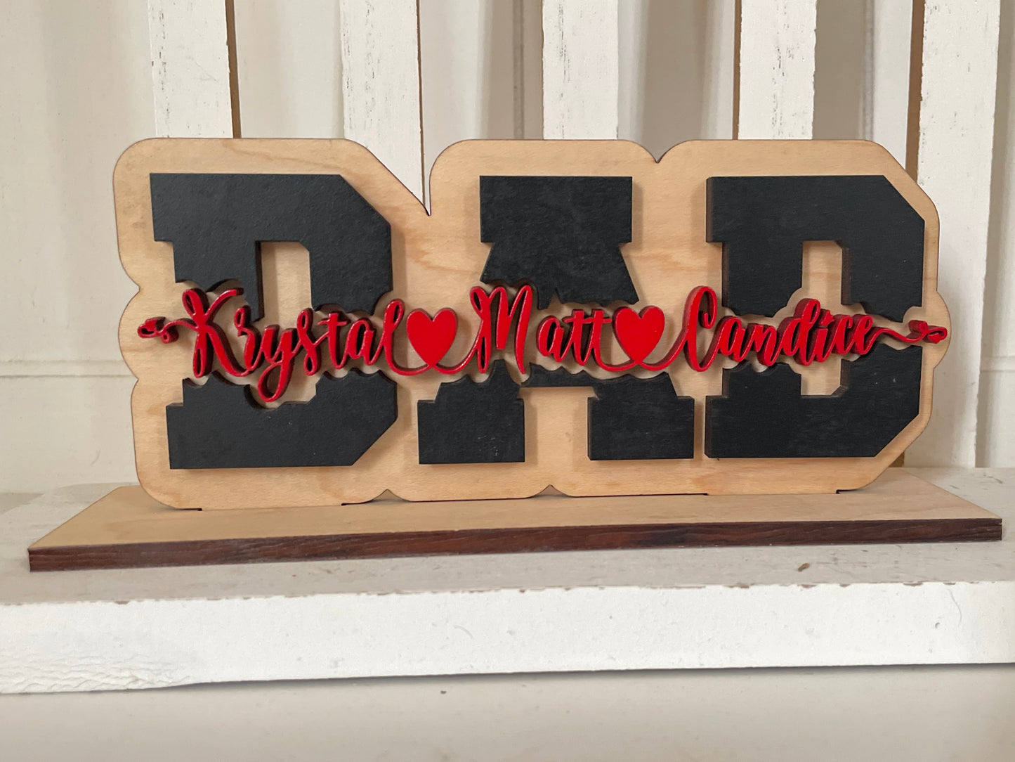 Dad nameplate