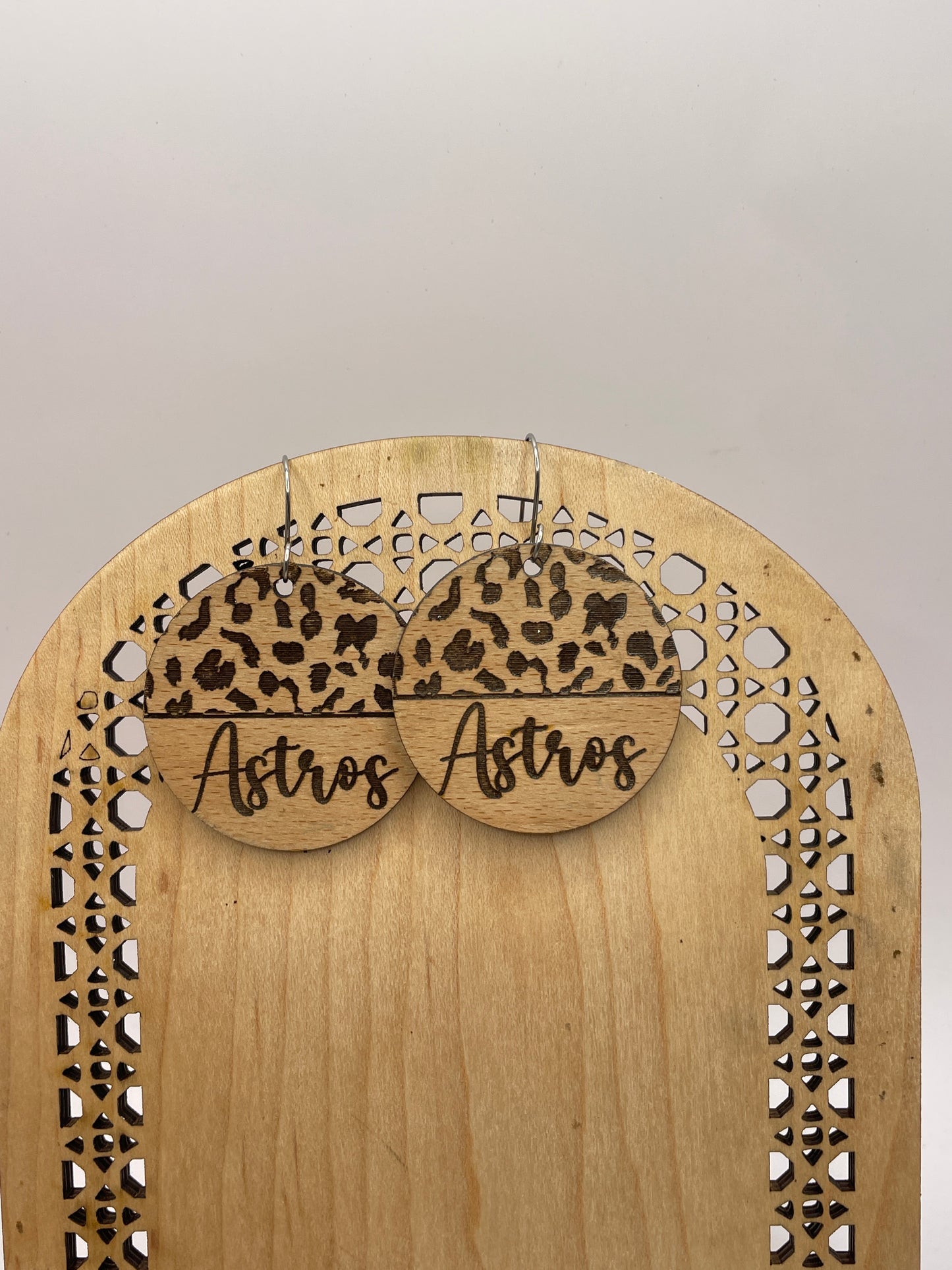 Personalized animal print earrings