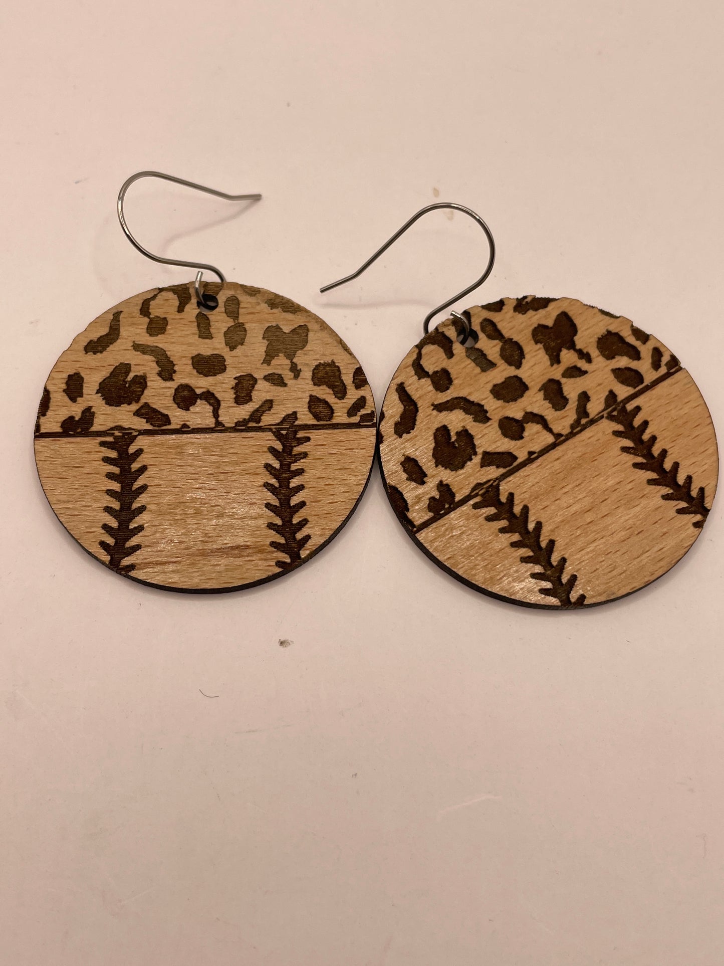 baseball earrings