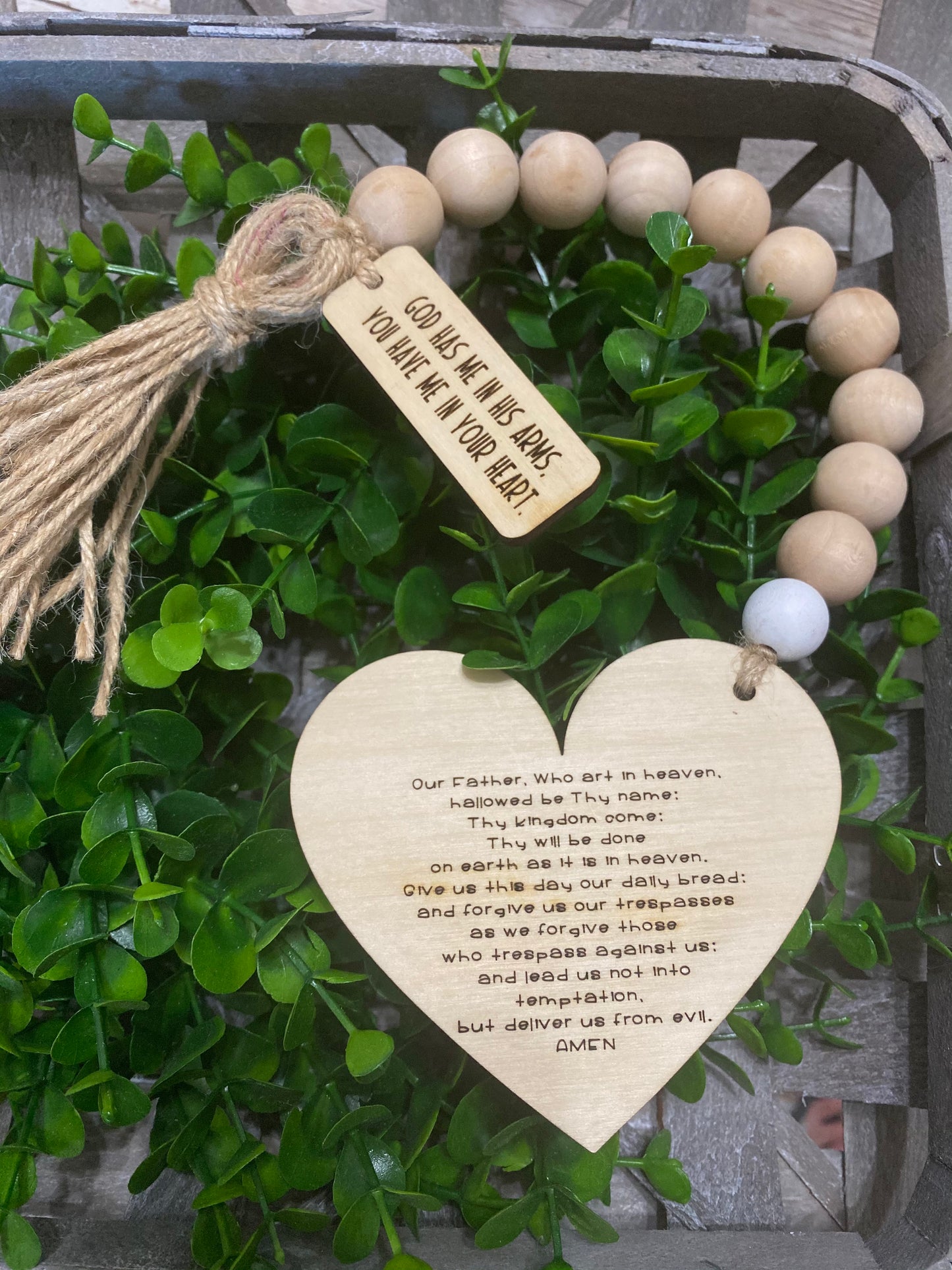 God has me in his arms