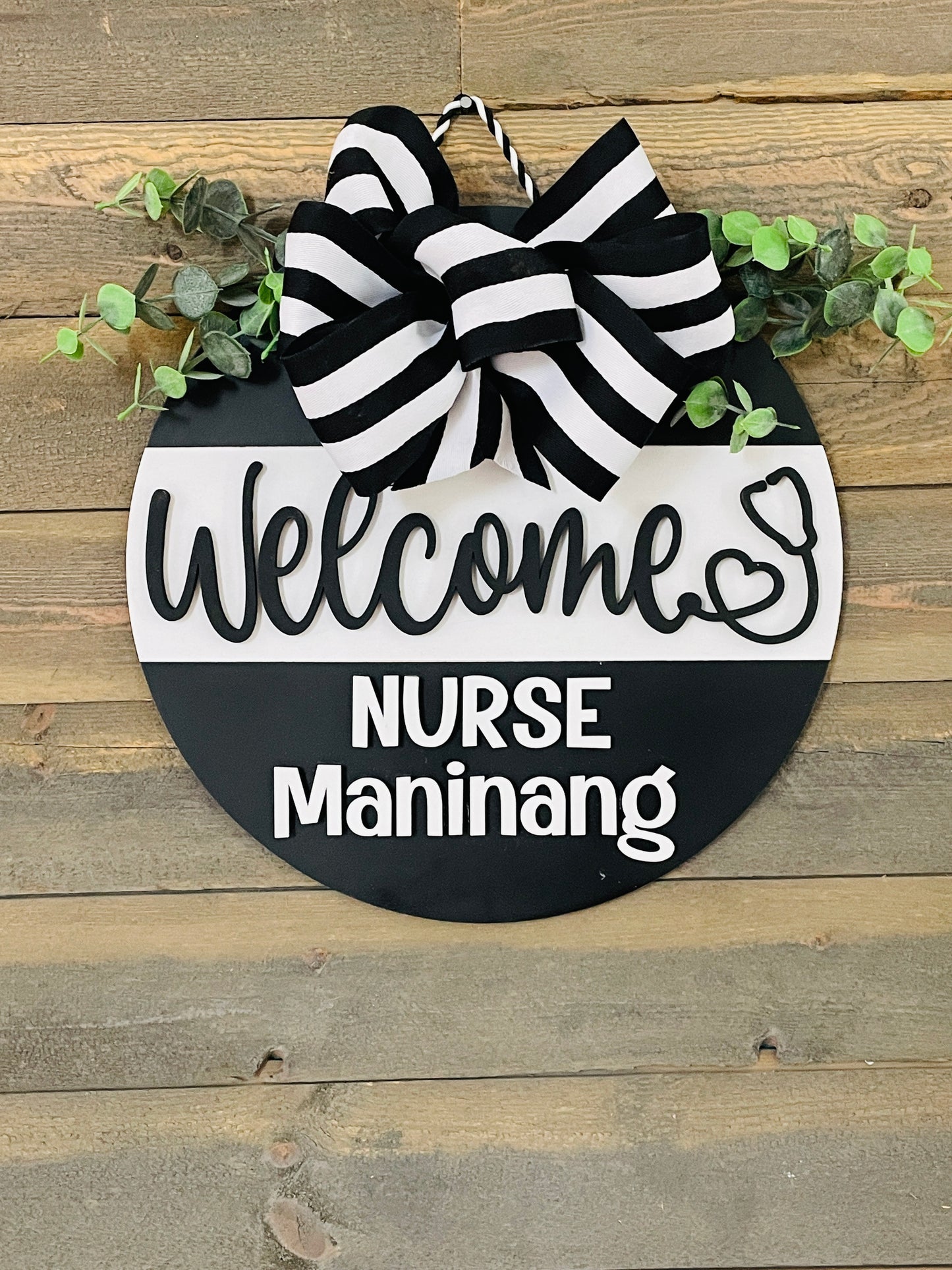 12 inch Welcome Round sign