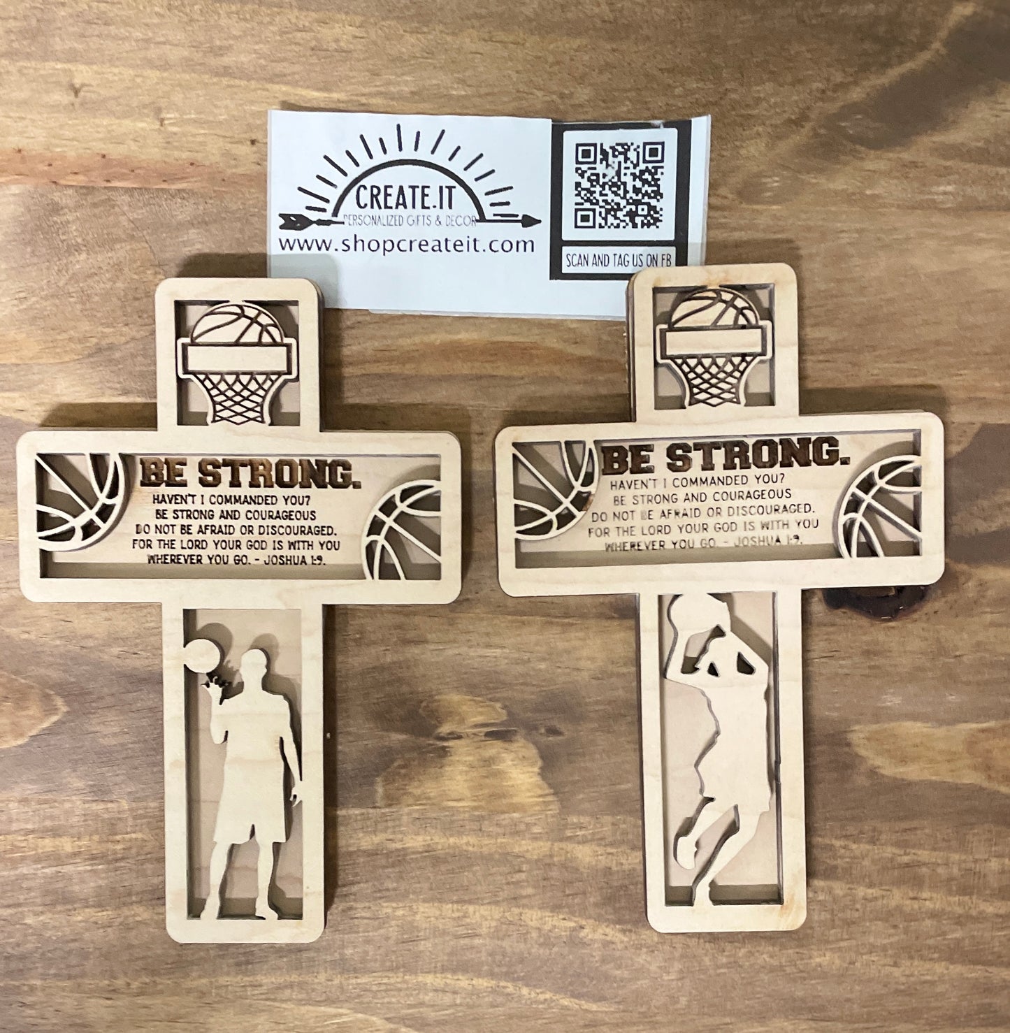 Basketball cross BE STRONG