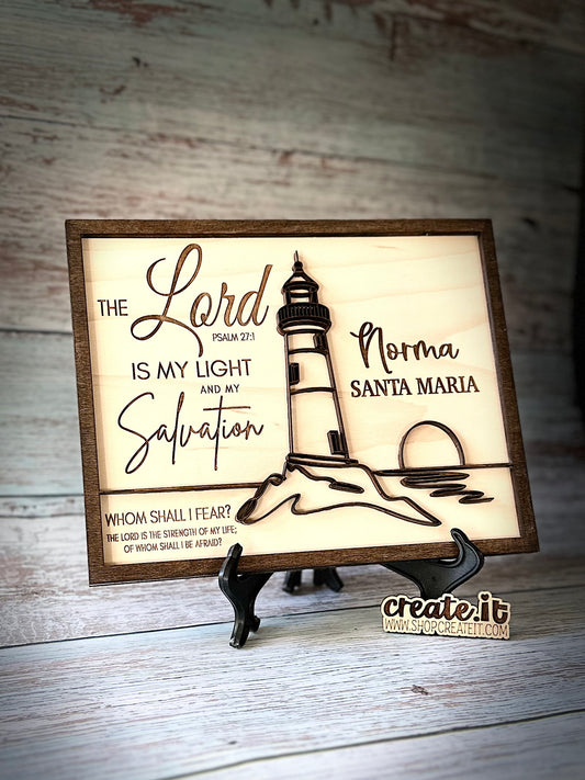 The Lord is my light and Salvation frame