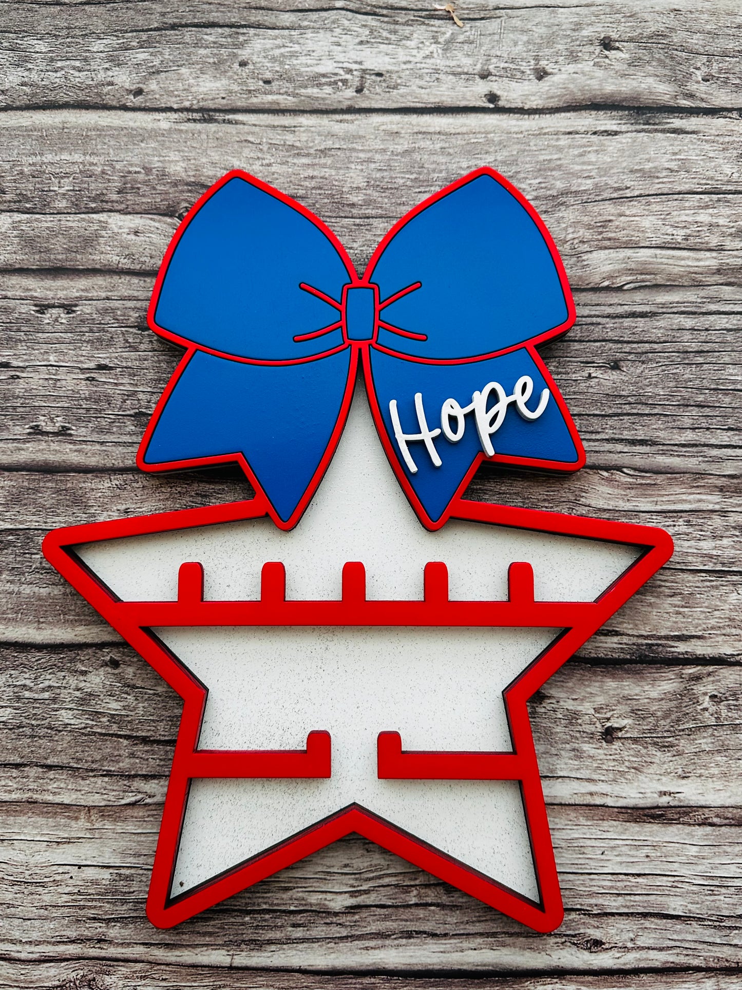 All star medal/ring bow holder