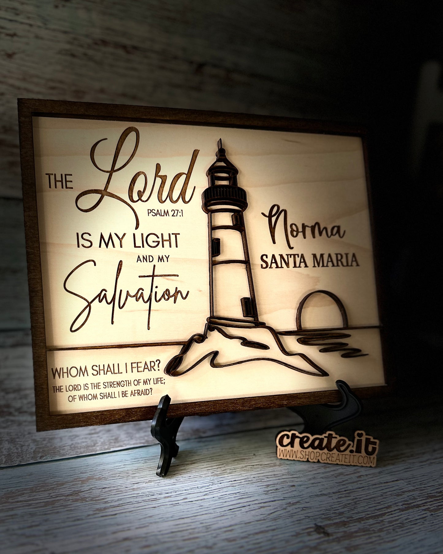 The Lord is my light and Salvation frame