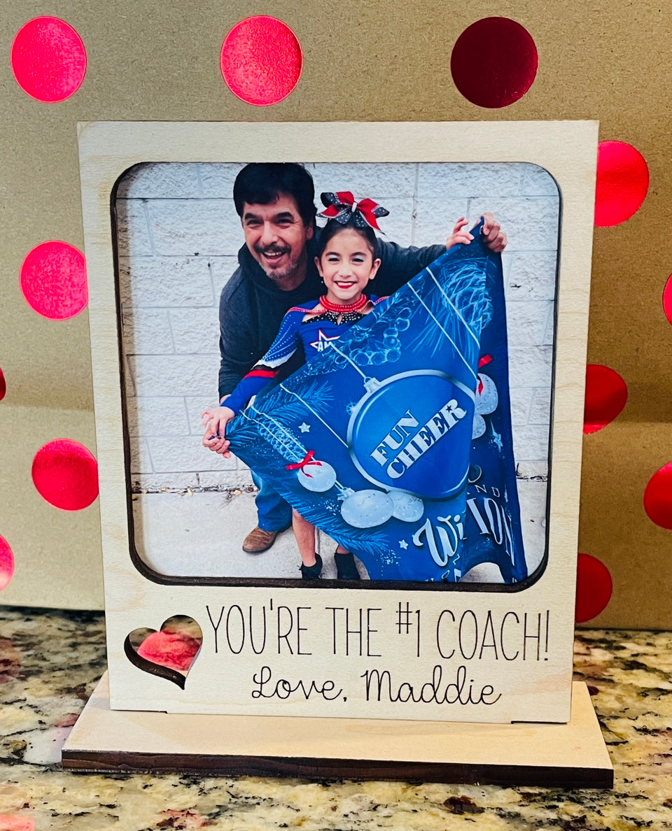 Photo frame with custom messaage