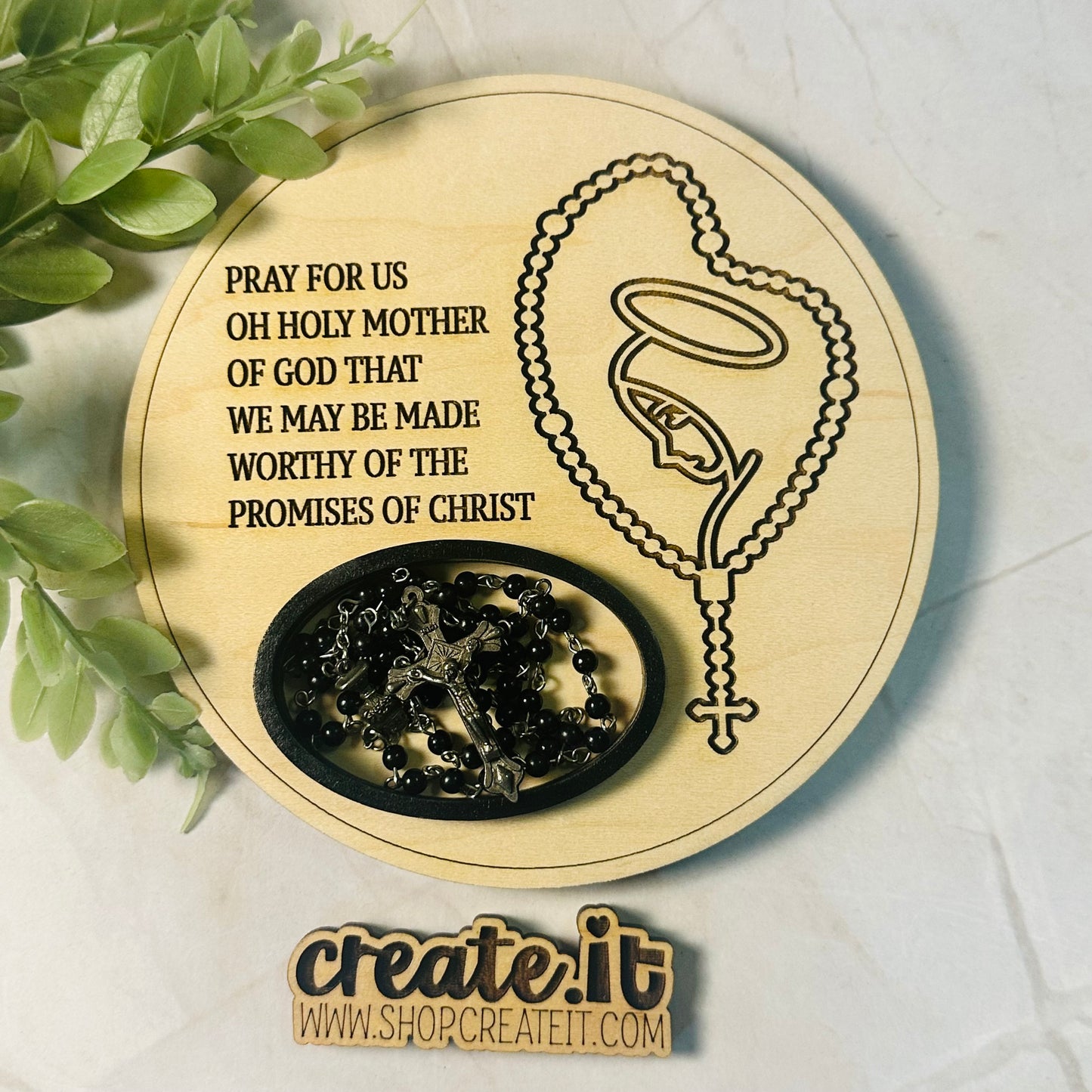 Rosary holder and keychain