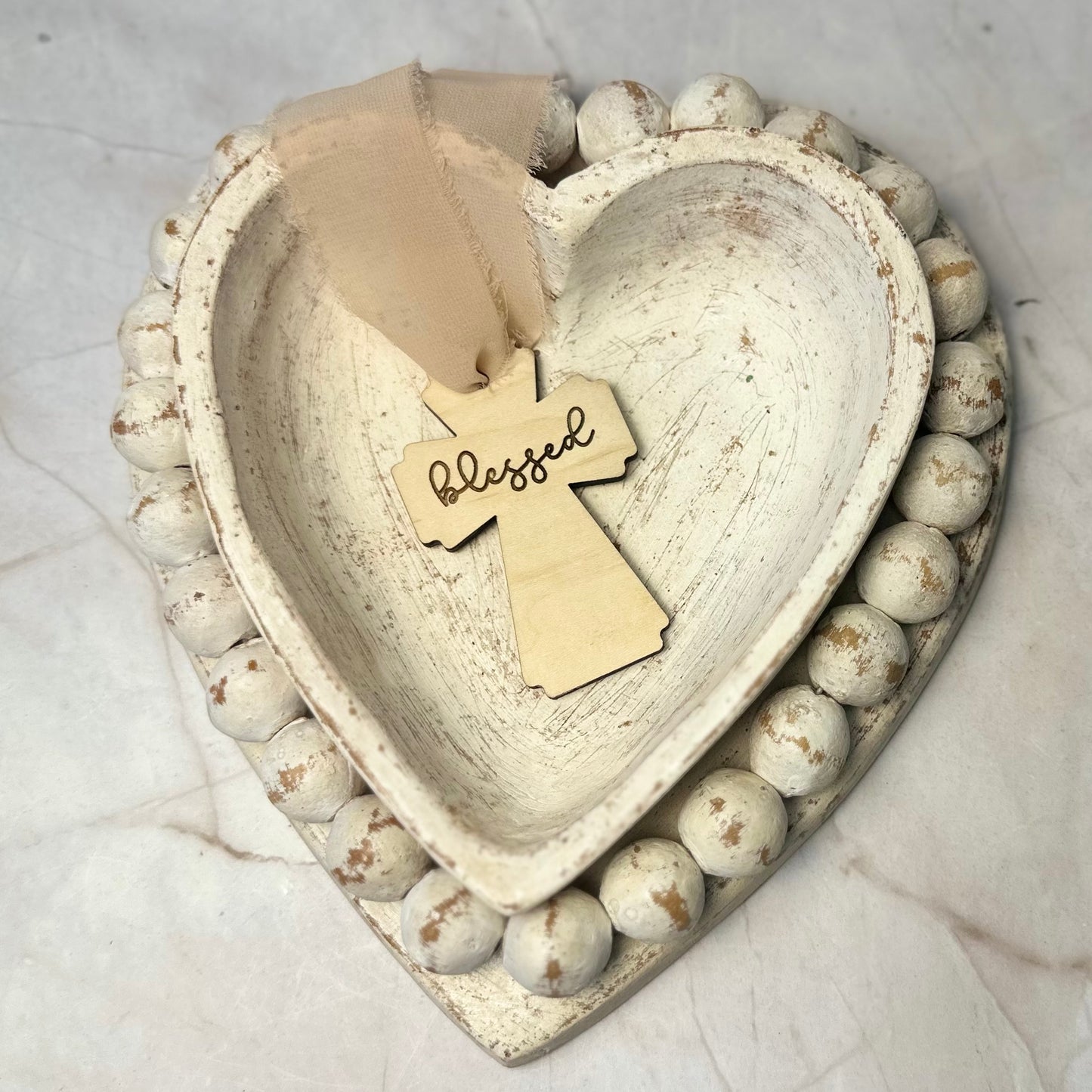 Handcrafted Wooden Crosses - Engraved with "Blessed," "Hope," and "Loved" | Perfect Gift & Home Decor