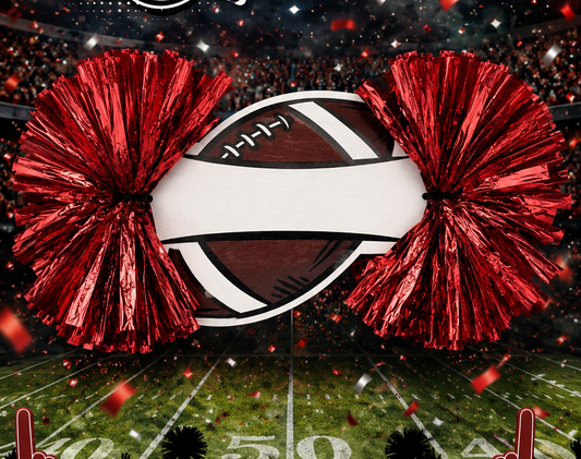 Football Cheerstick-2 Poms