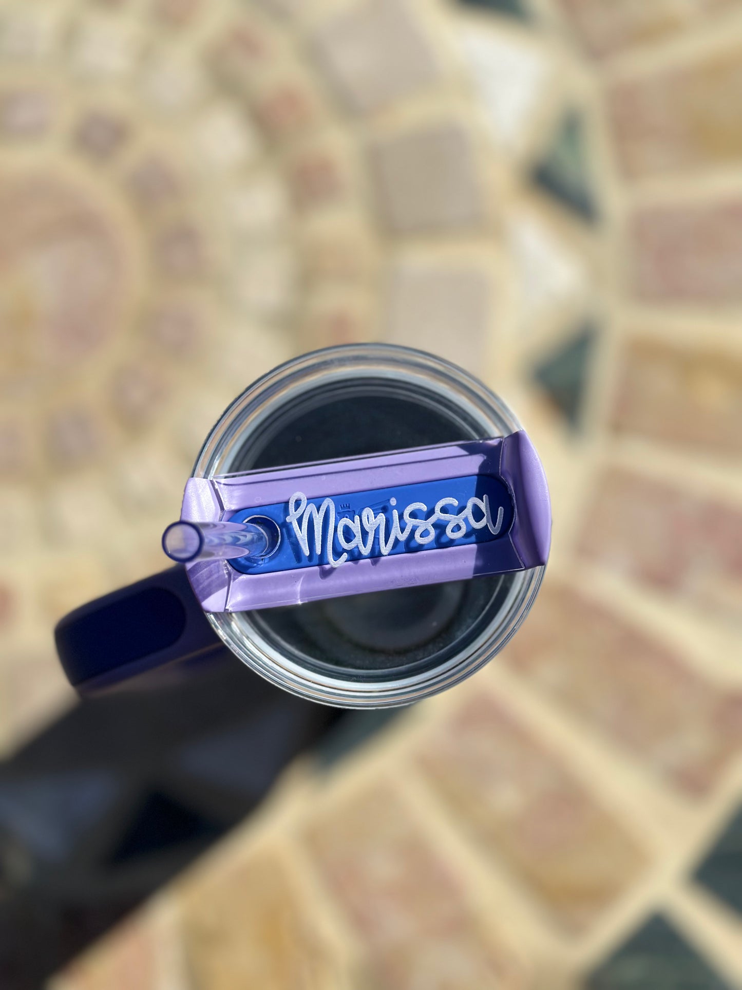 Clear Tumbler name tag