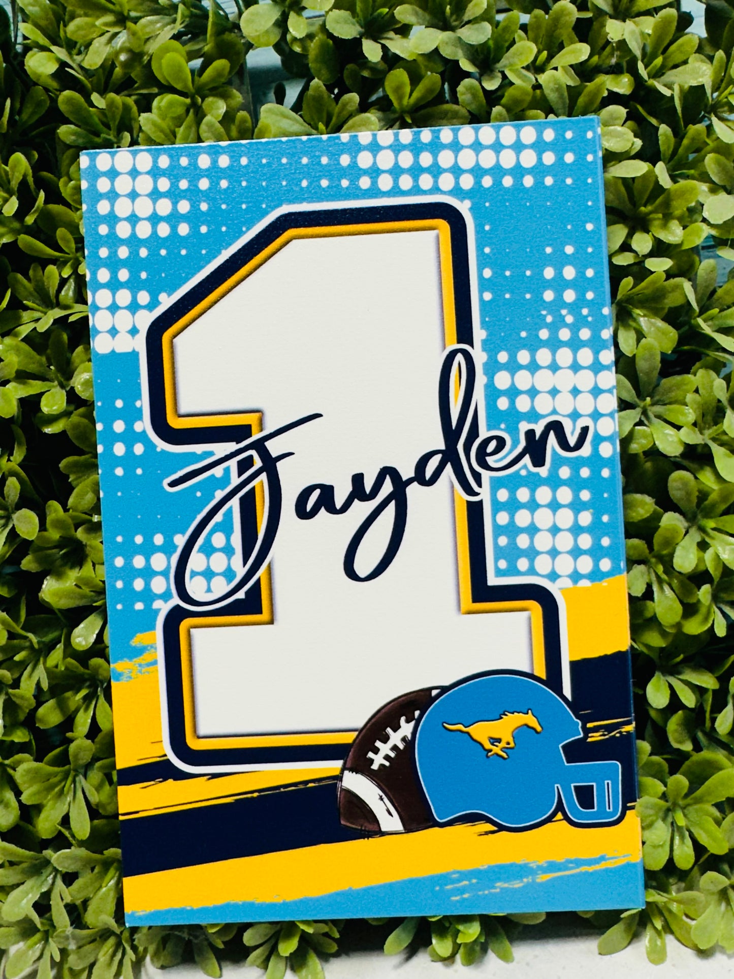 UV printed jersey number  with name