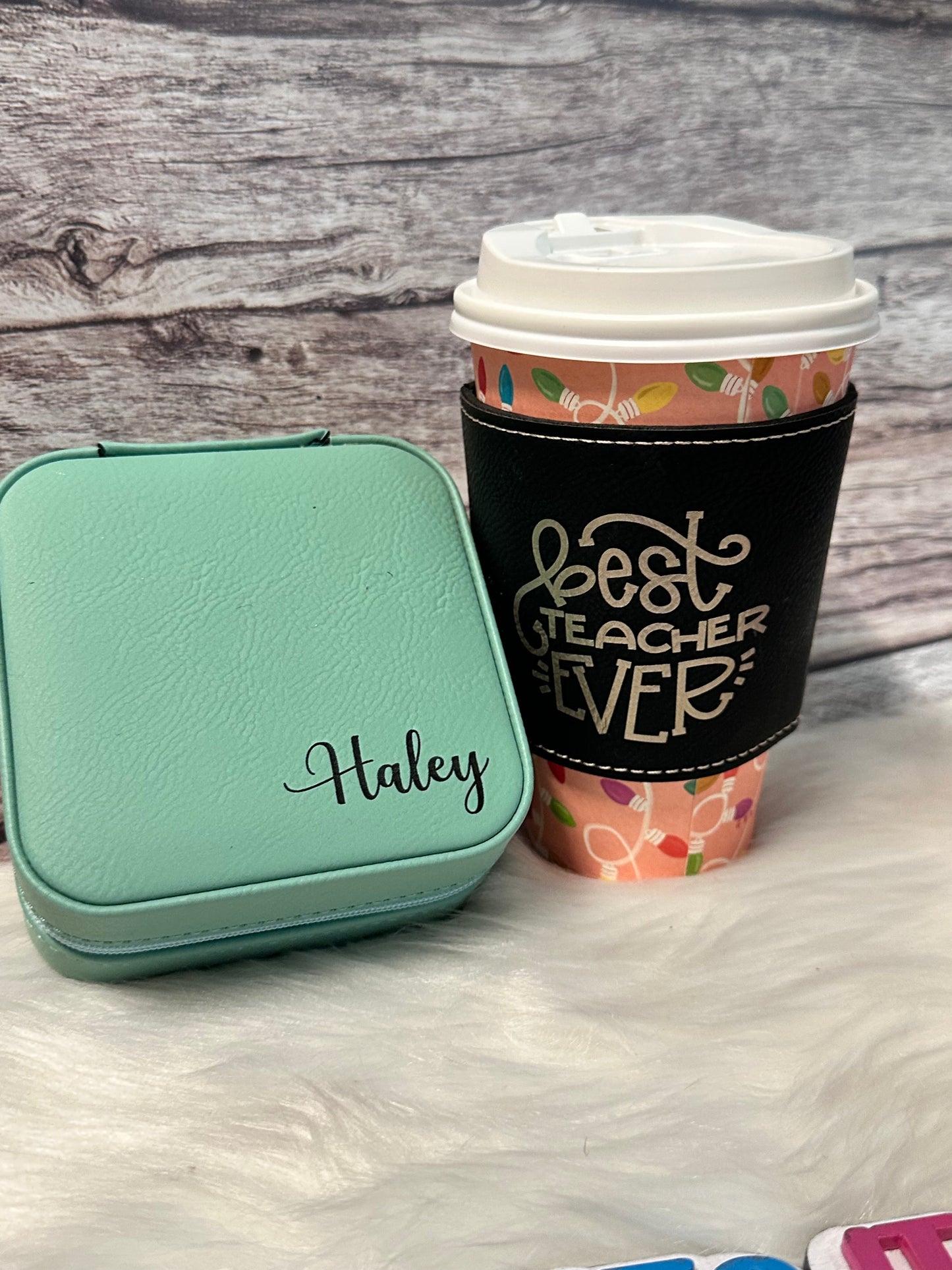 Jewelry case and mug sleeve bundle
