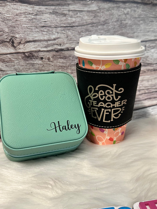 Jewelry case and mug sleeve bundle