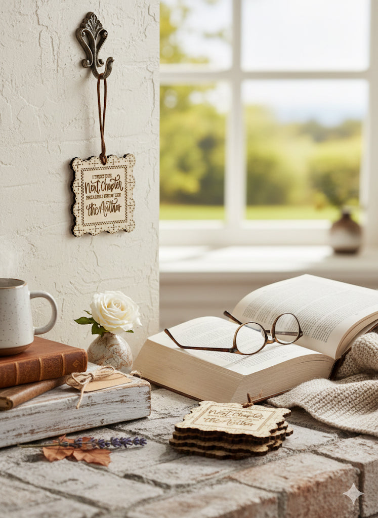 Next chapter ornament