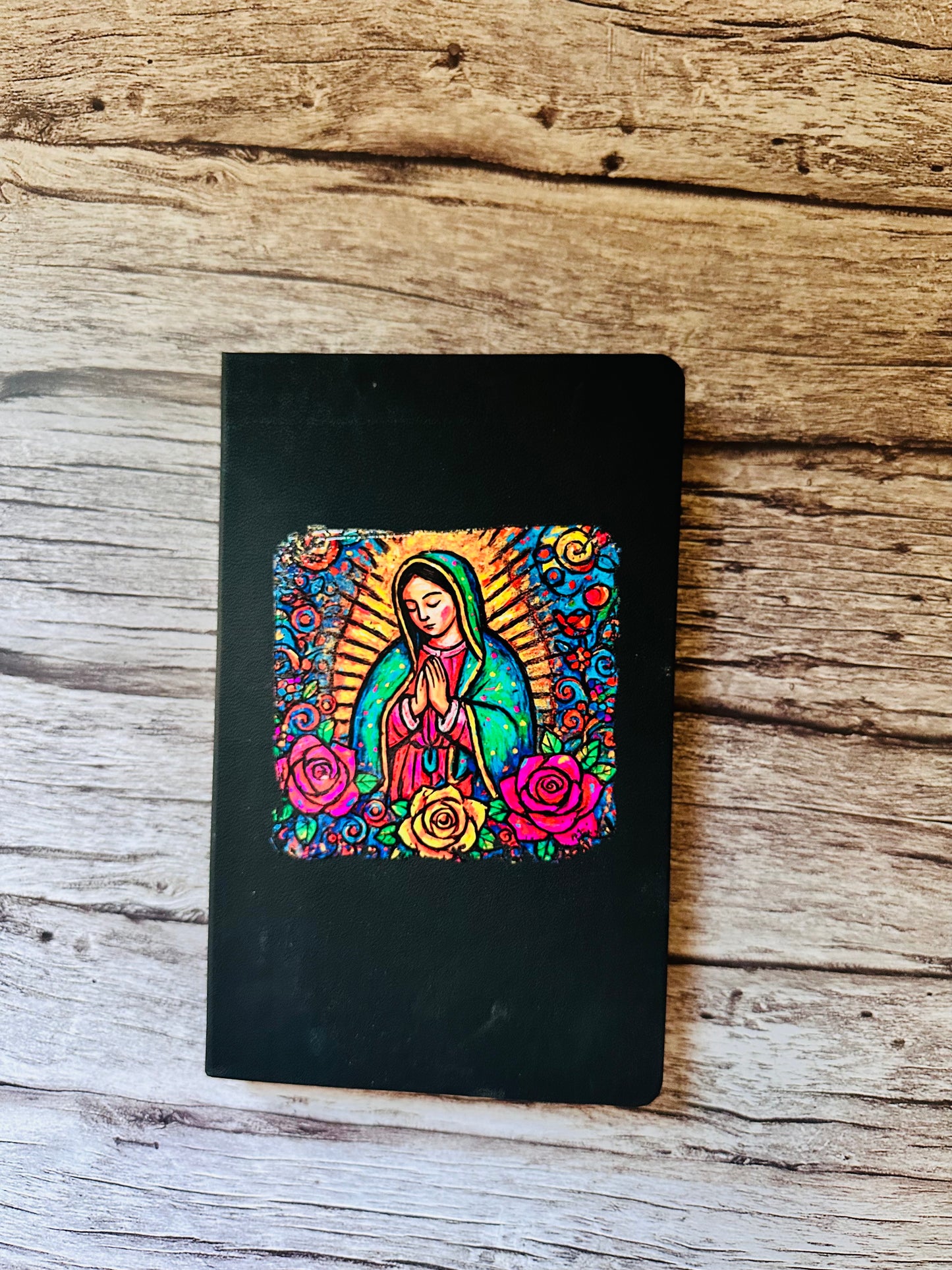 Virgin Mary journal optional personalization