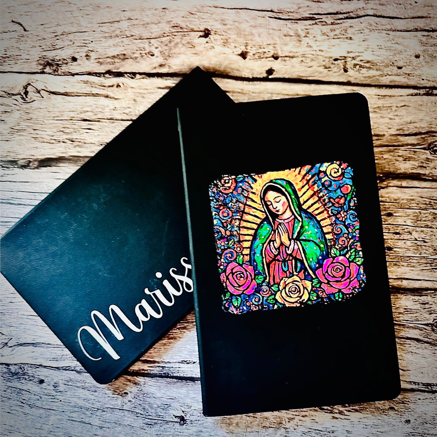 Virgin Mary journal optional personalization