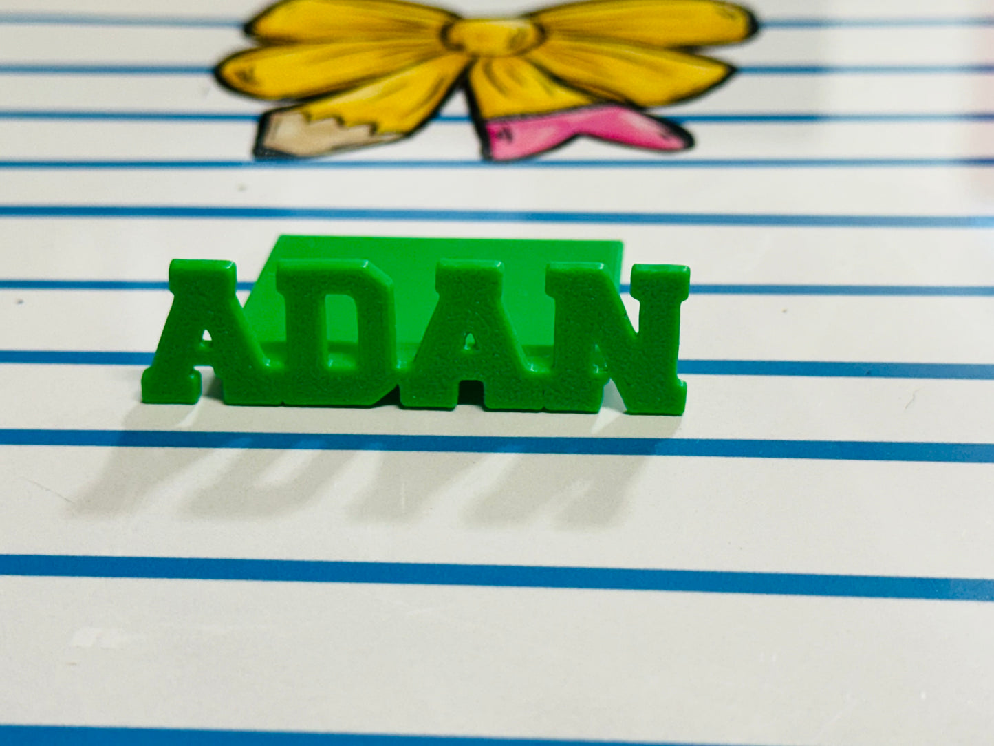Set of 2 Personalized 3D Printed Bookmark with Custom Name | Choose Your Color | Unique Gift for Book Lovers