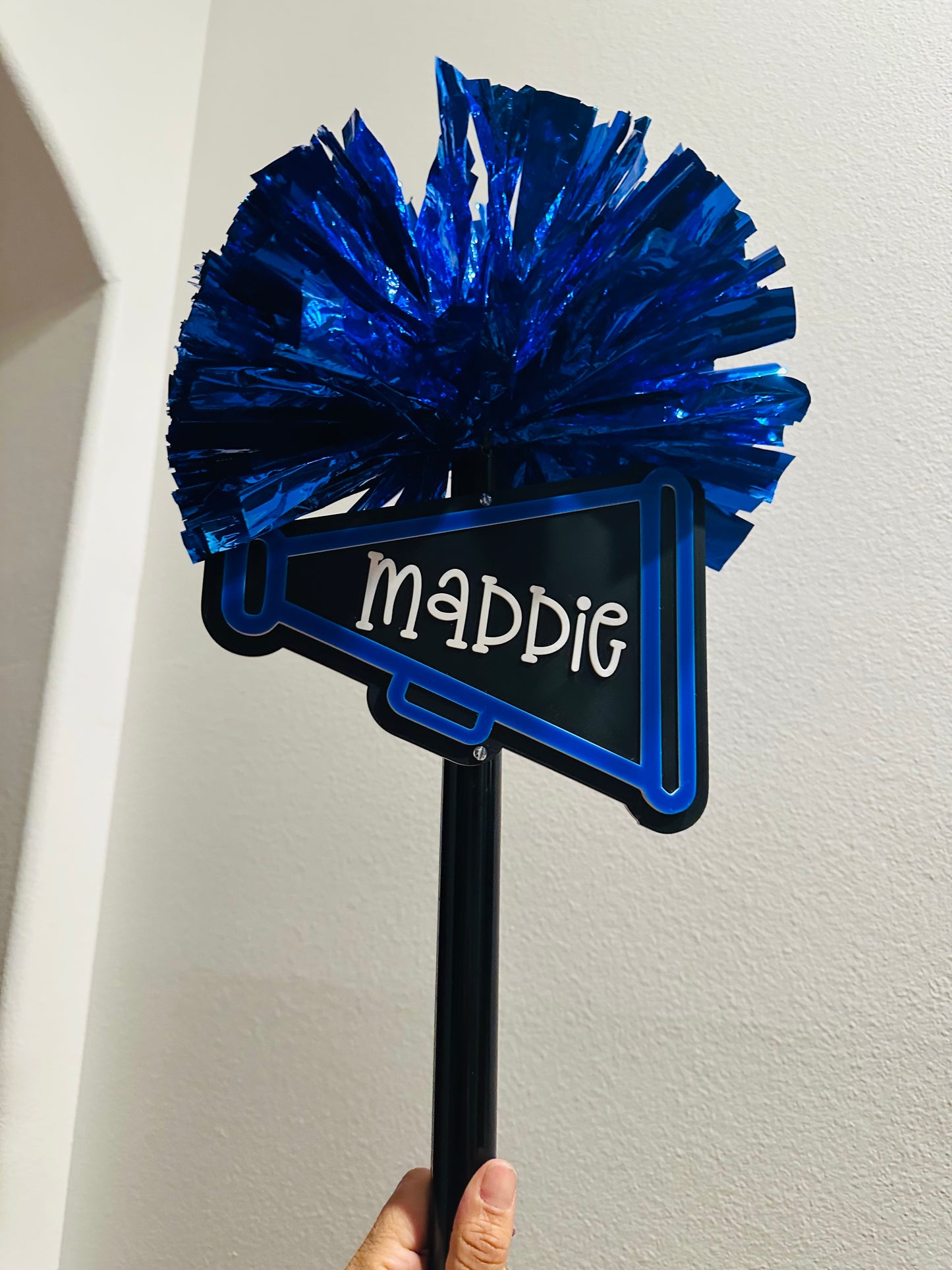 Custom 3D Printed Cheer Sticks | Personalized School Spirit & Game Day Pom Sticks