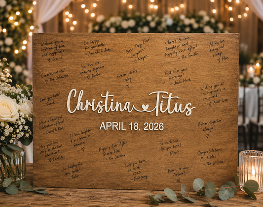Wedding guest sign 18x24"