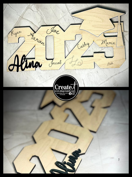 Personalized Graduation Signing Board – Perfect for Decoration, Photo Ops, and Guest Signatures!**