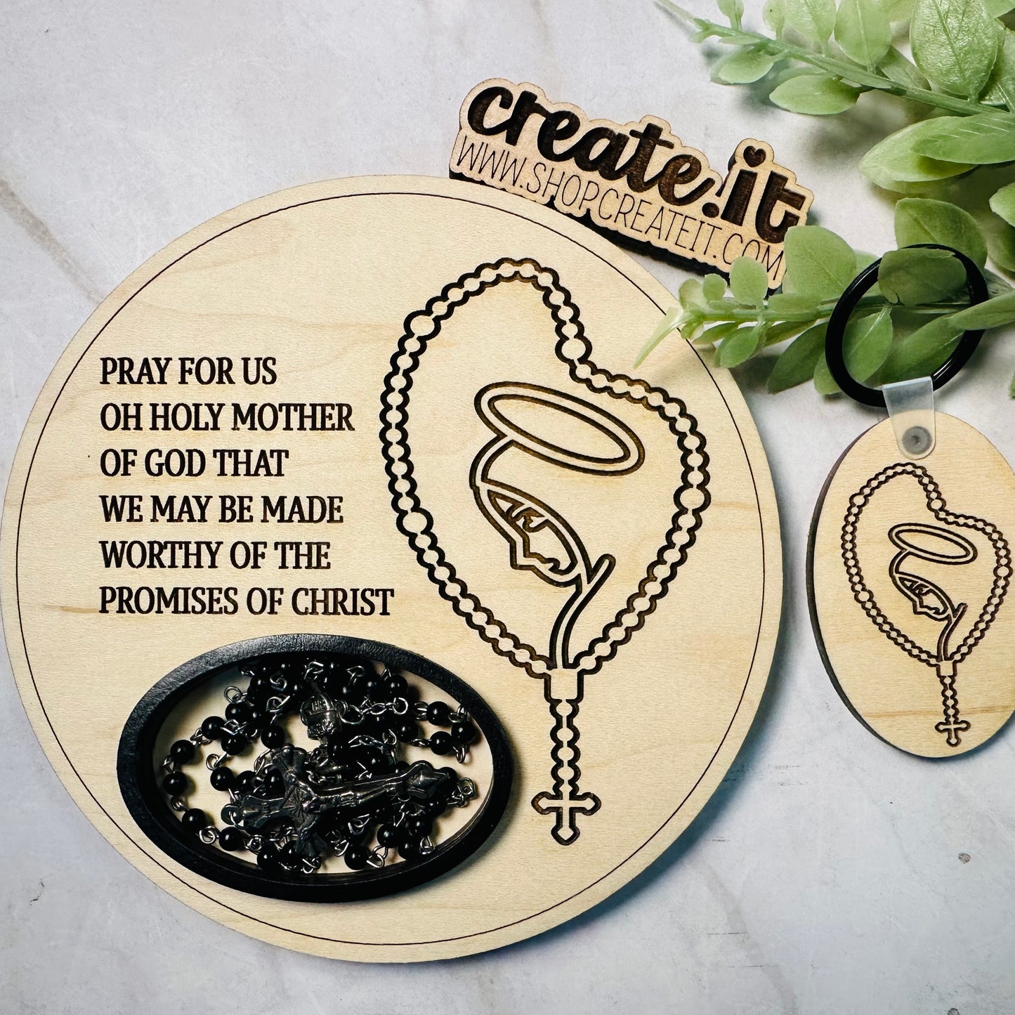 Rosary holder and keychain