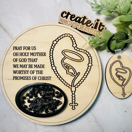 Rosary holder and keychain