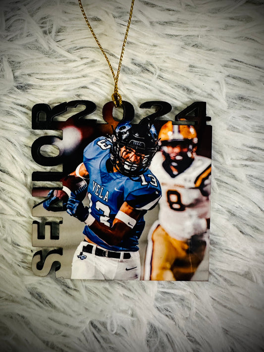 Senior 2025 photo ornament
