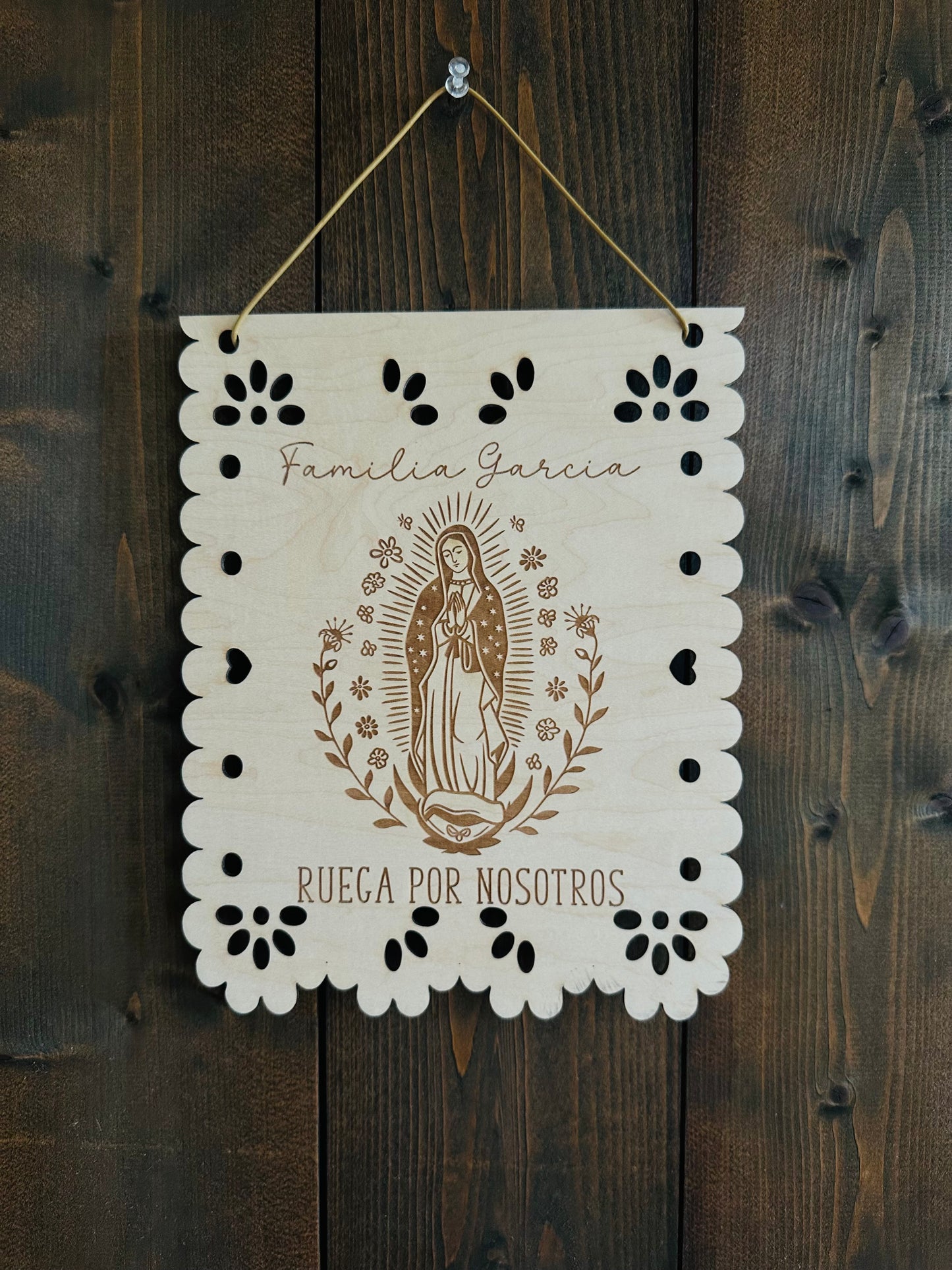 Virgin de Guadalupe sign
