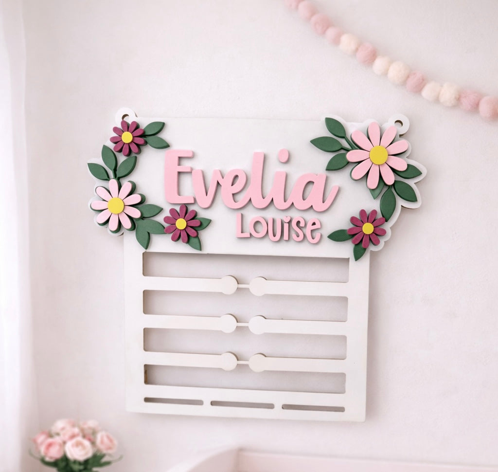 Floral Bow Holder