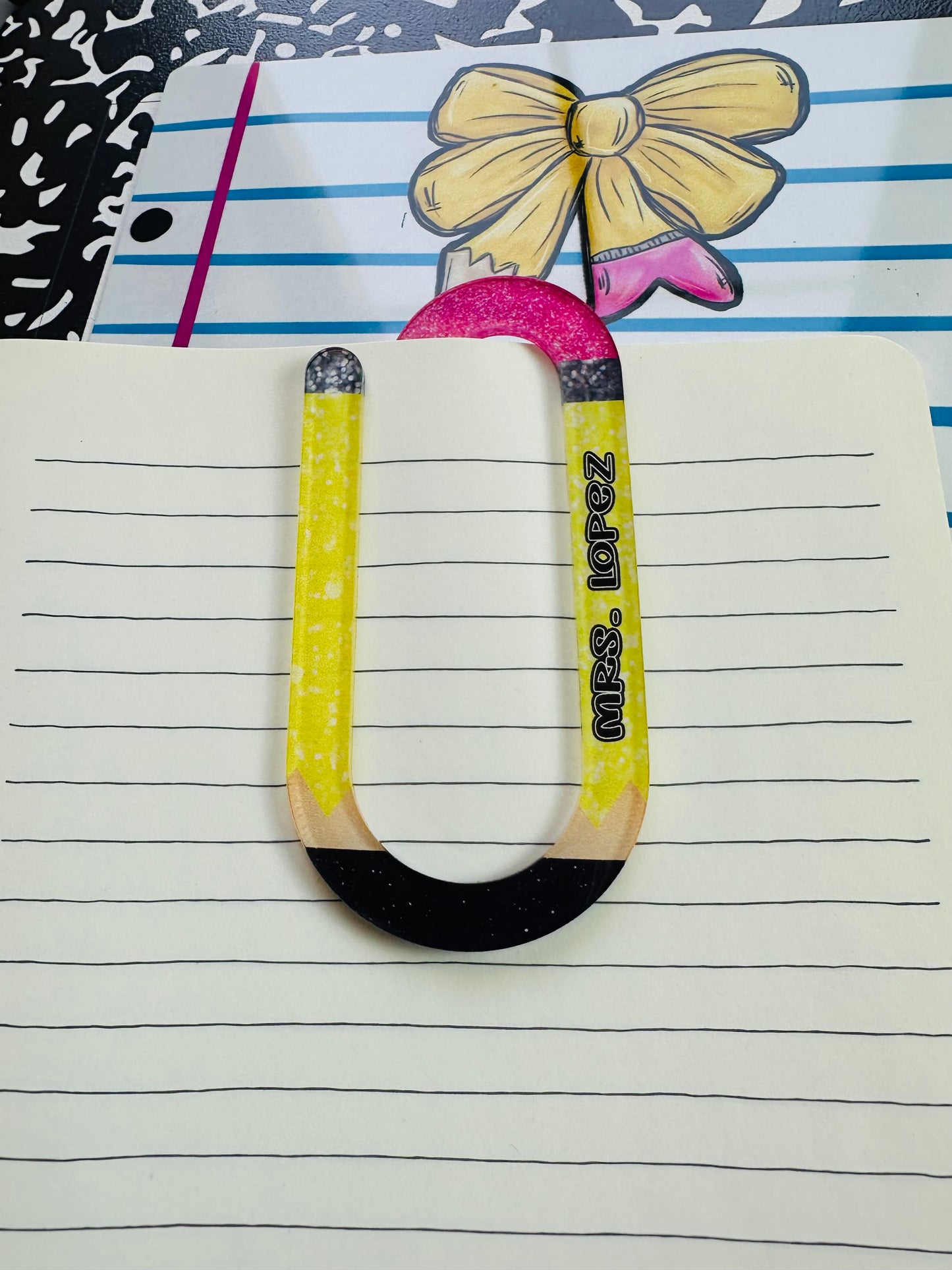 Personalized Giant 4”x2” Paper Clip – Custom Name or Message