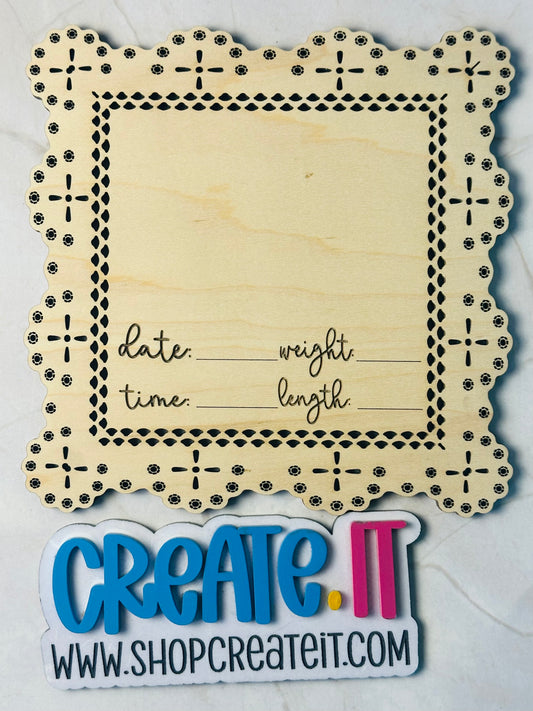 Baby arrival sign